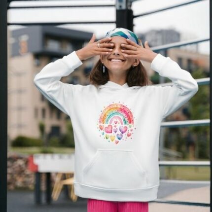 Sudadera con Capucha Arcoíris de Amor