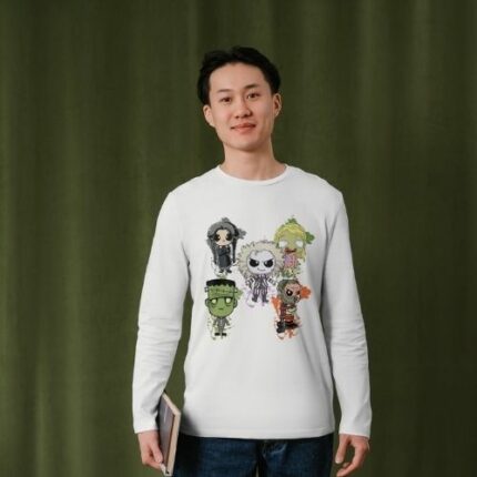 Camiseta de Manga Larga Terror Chibi