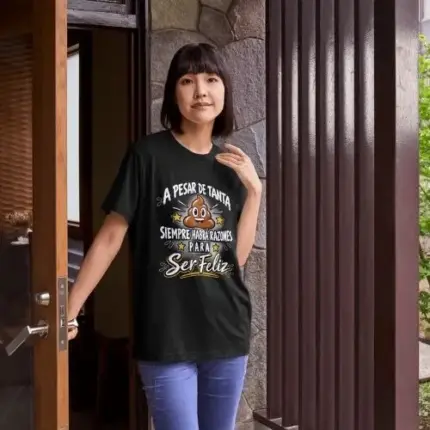 camiseta ser feliz
