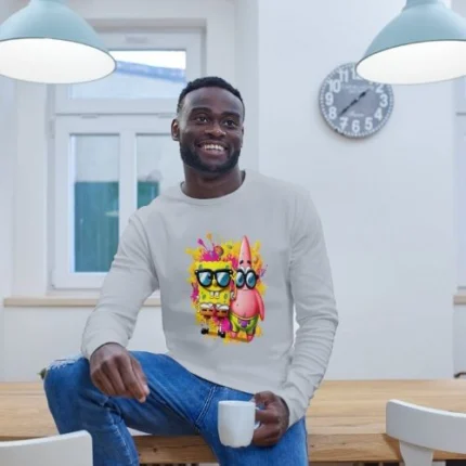 CAMISETA BOB ESPONJA Y PATRICIO MANGA LARGA
