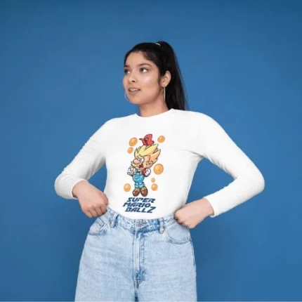 CAMISETA MARIO BALL Z MANGA LARGA