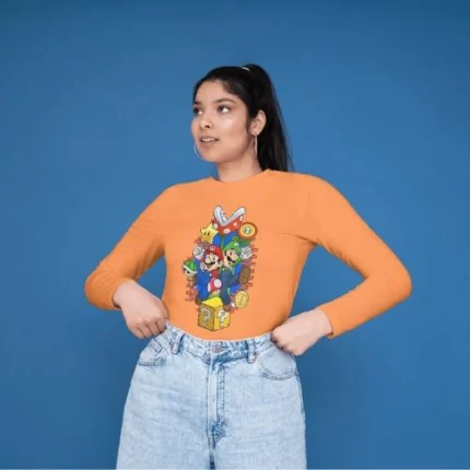 CAMISETA MARIO y luigi MANGA LARGA