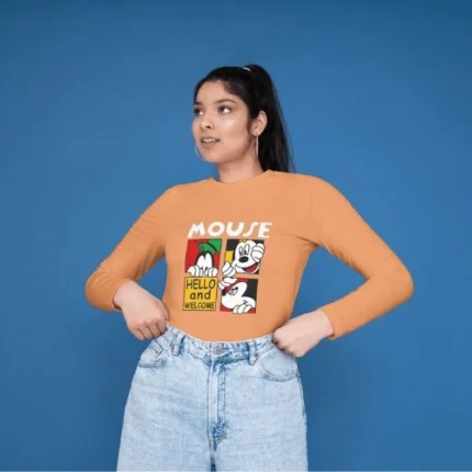 CAMISETA MICKEY MOUSE MANGA LARGA