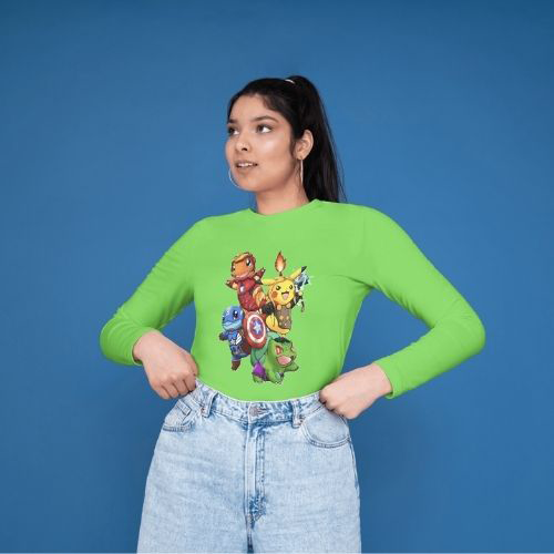 CAMISETA POKEMON AVENGERS MANGA LARGA CAMISETA POKEMON AVENGERS MANGA LARGA