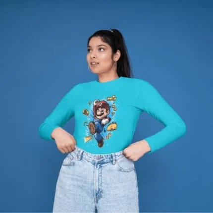 Camiseta Mario Bros manga larga