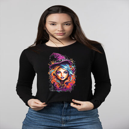 CAMISETA BRUJA MANGA LARGA