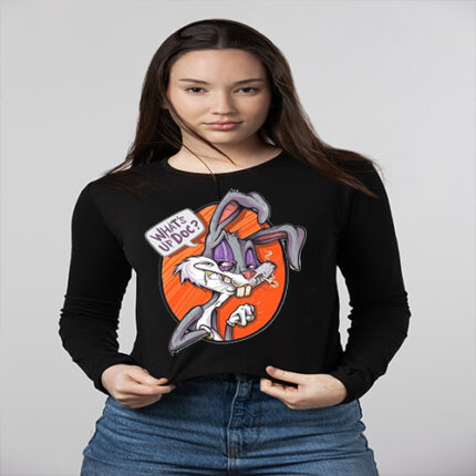 CAMISETA BUGS BUNNY FUMAO MANGA LARGA