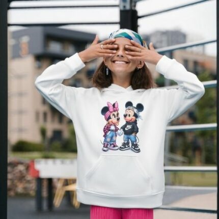 SUDADERA MICKEY Y MINNIE CON CAPUCHA