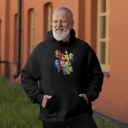 SUDADERA POKEMON AVENGERS CON CAPUCHA
