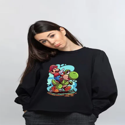 SUDADERA MARIO Y yOSHI
