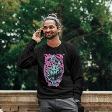 CAMISETA RICK Y MORTY MANGA LARGA SUDADERA RICK Y MORTY