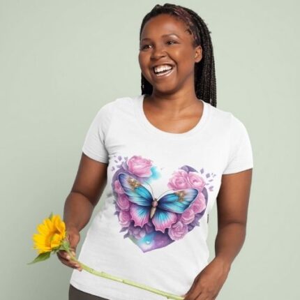 Camiseta Corazón de Mariposa