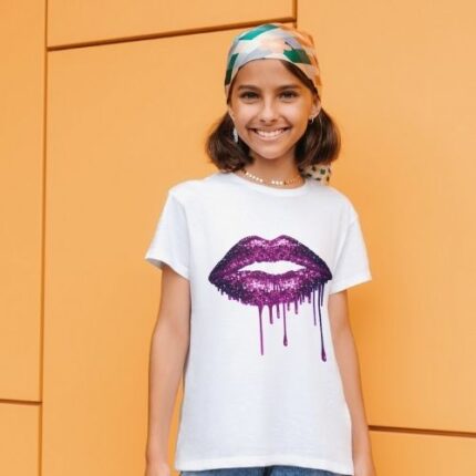 Camiseta Labios Púrpura
