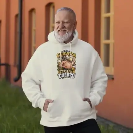 sudadera beige cerveza forjo cuerpo