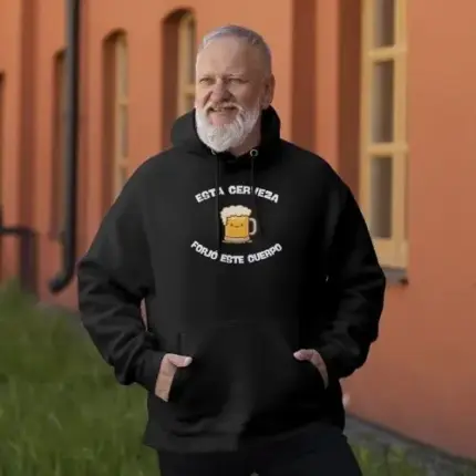 sudadera cerveza forjó este cuerpo