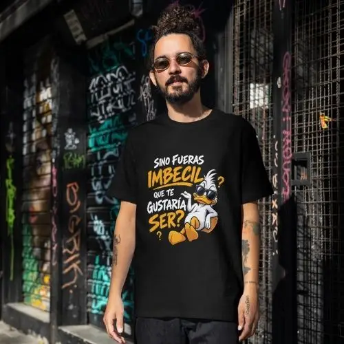 camiseta negra imbecil camiseta negra imbecil